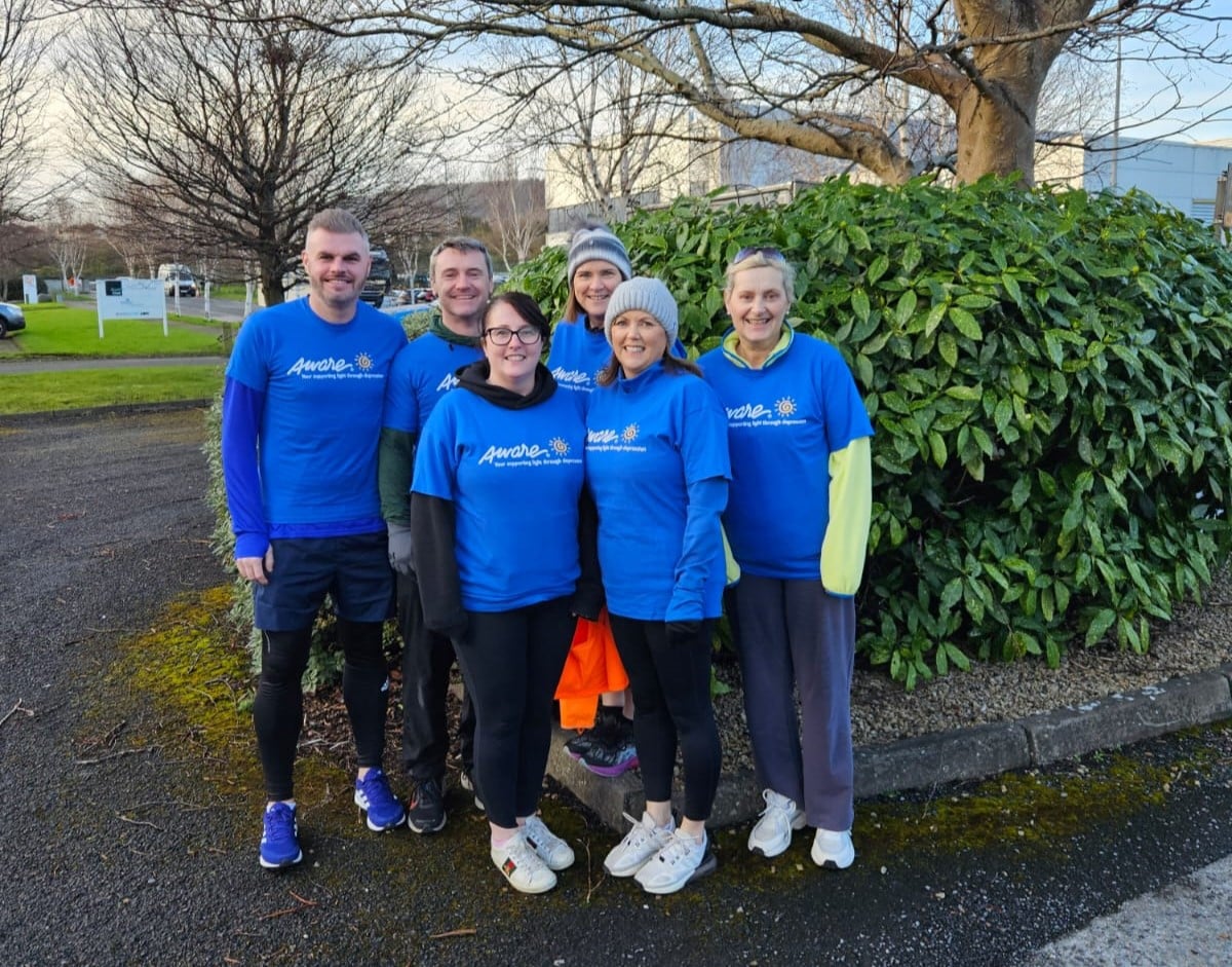 Sponsored walk for aware