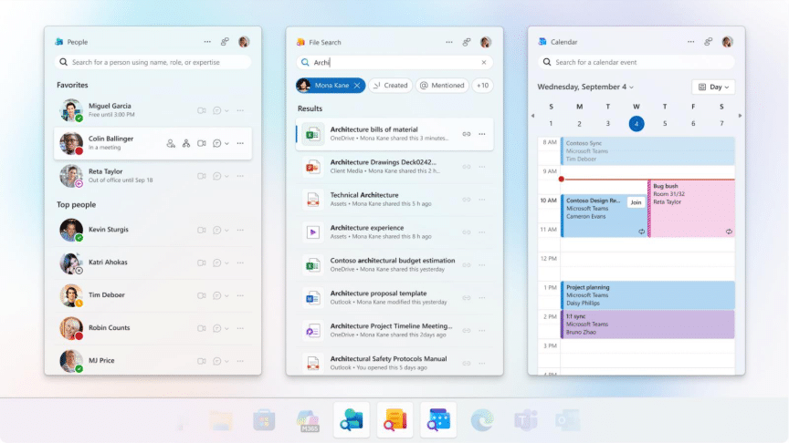 Your Contacts, your Files and your Schedule